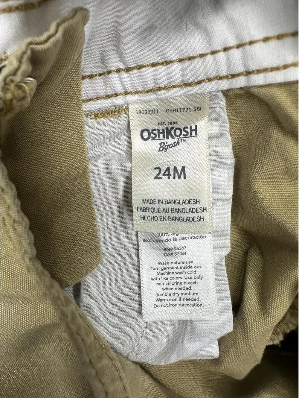 OshKosh Bgosh color khaki